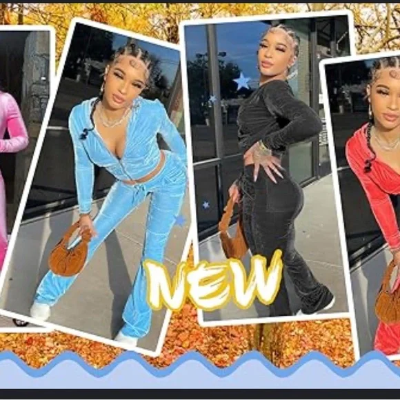 Pink Velour Velvet Women's Jumpsuit - Picture 10 of 11